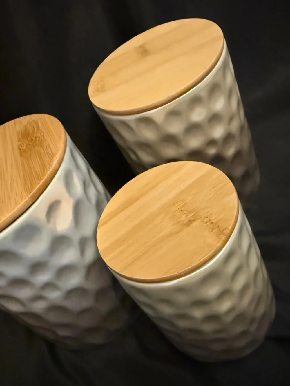 NEW BEAUTIFUL Ceramic Container Set (3)
